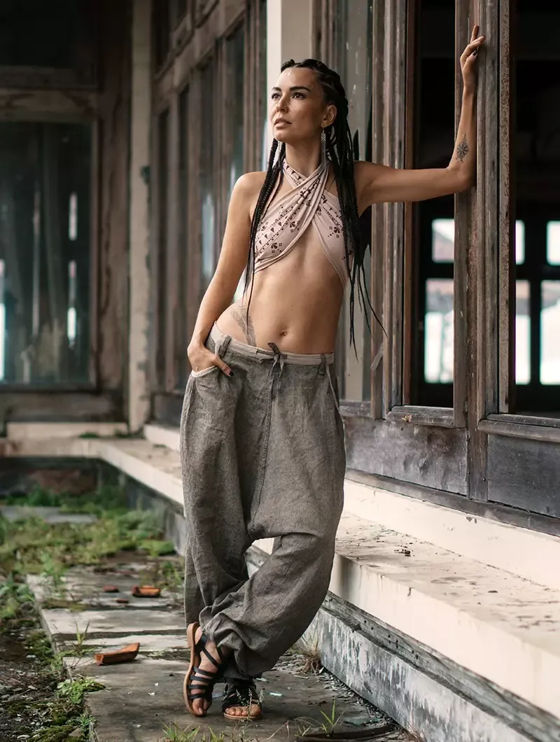 Sarouel enfant - Lin naturel